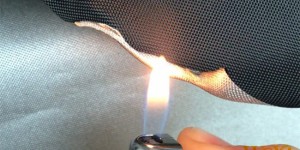 Test method for performance of flame retardant fabrics