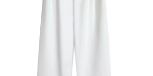 Fresh and versatile white pants for a high-end look