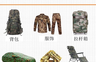The use of camouflage Oxford cloth